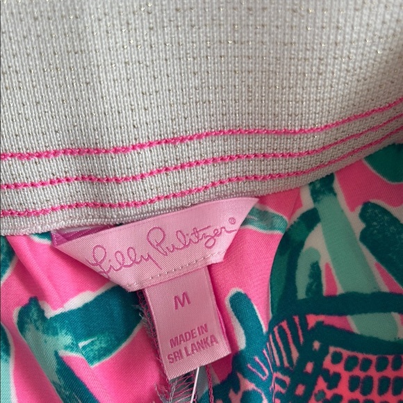 Vibrant Pink and Green Women's Shorts - Picture 4 of 4